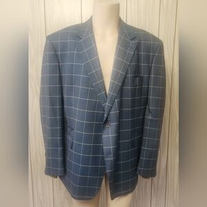 Tallia sport coat 52R slate check men
